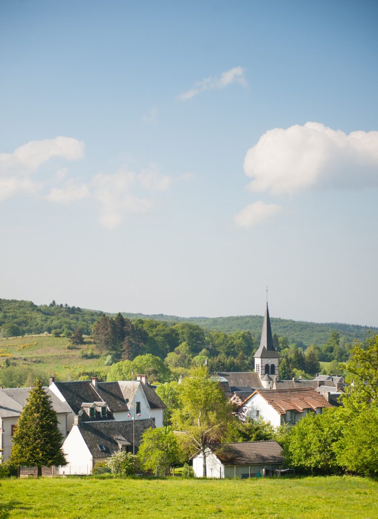 Dorp van Bagnols in de Puy de Dôme