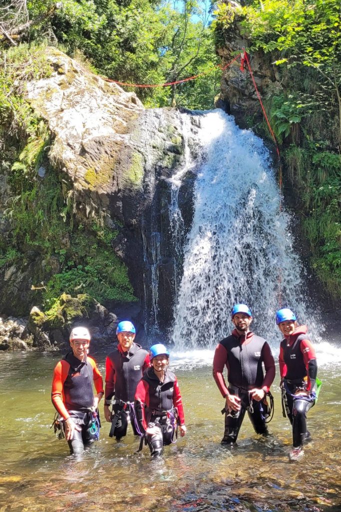 Canyoning at the Tour d'Auvergne