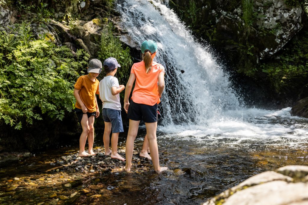 Cool off at the Gour des Cheval waterfall at the Tour d'Auvergne