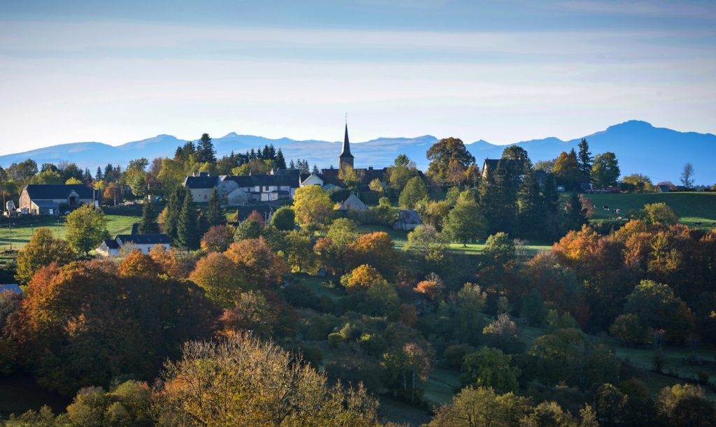 Village of St Donat at the foot of Sancy