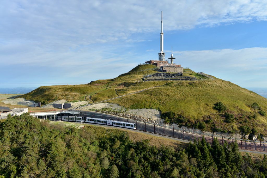 Ascensión al Puy de Dôme en tren de cremallera