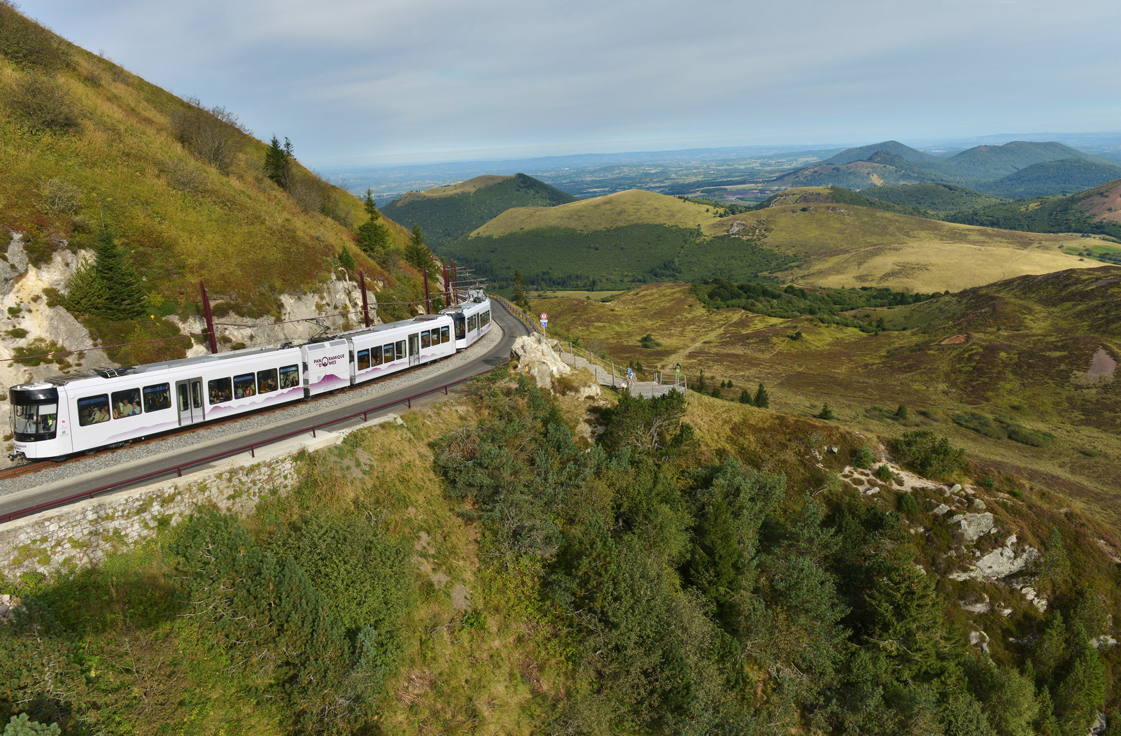 Ascensión al Puy de Dôme en tren de cremallera