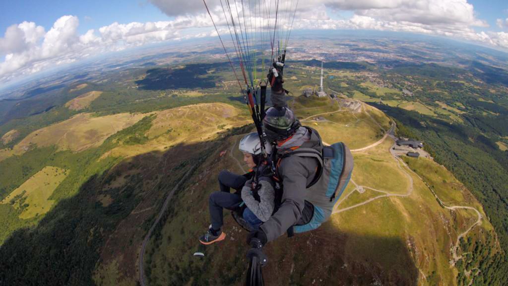 flight over the puy de dome