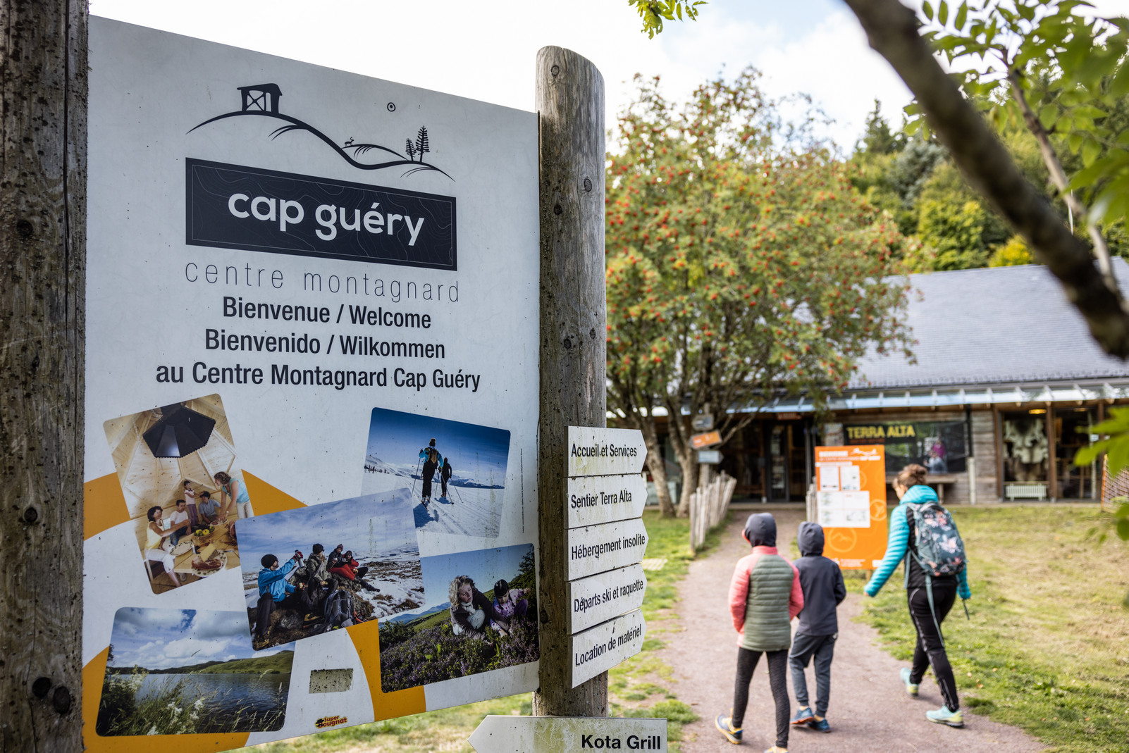 Arrivée au Centre Montagnard Cap Guéry