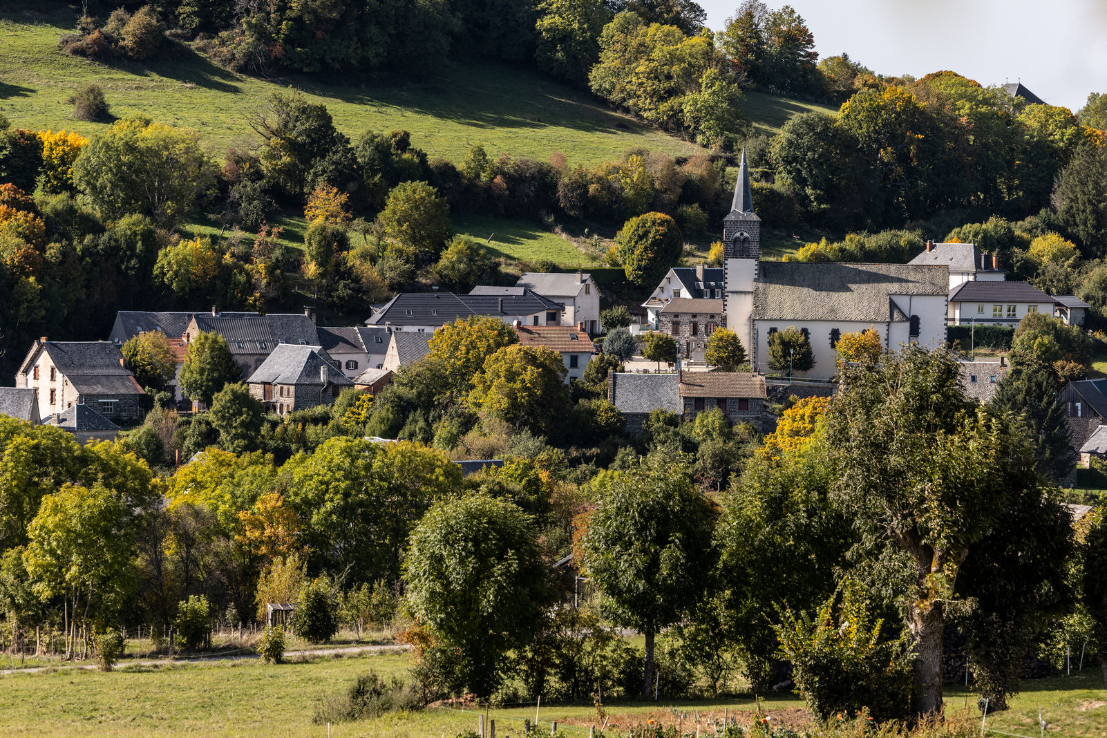 Dorf Saint Bonnet in der Nähe von Orcival