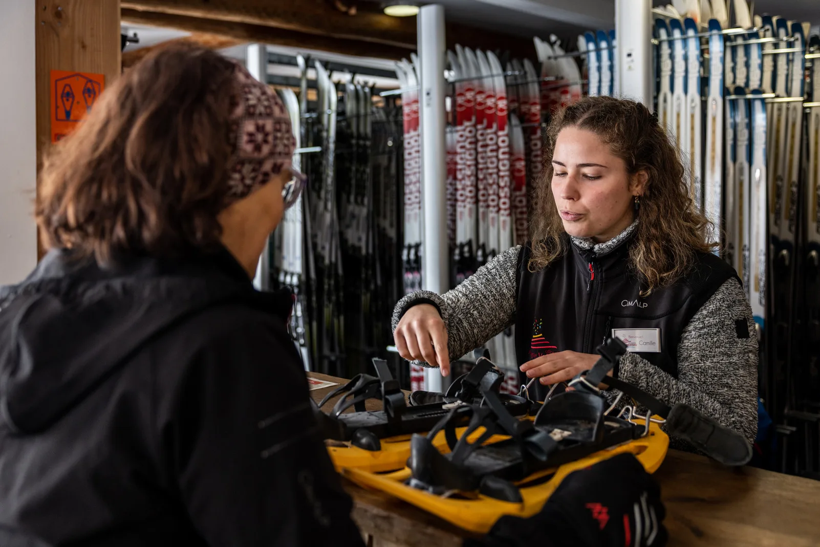 verhuur van sneeuwschoenen