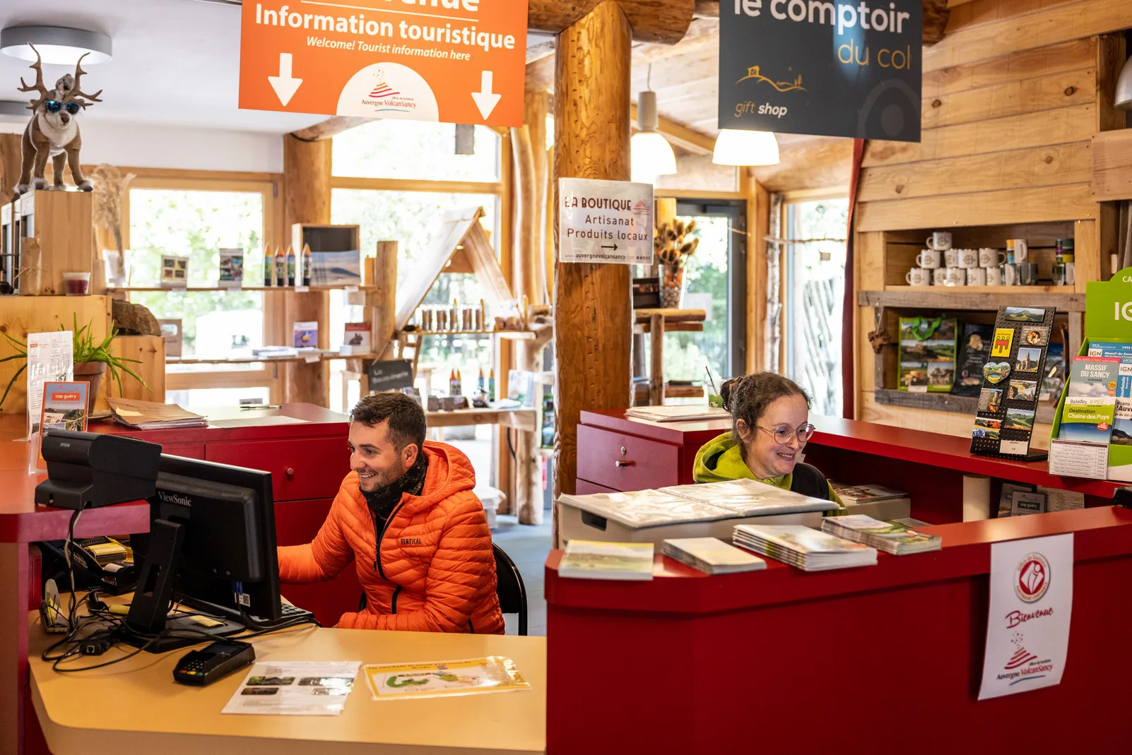 Reception office, family afternoon at Lac de Guéry