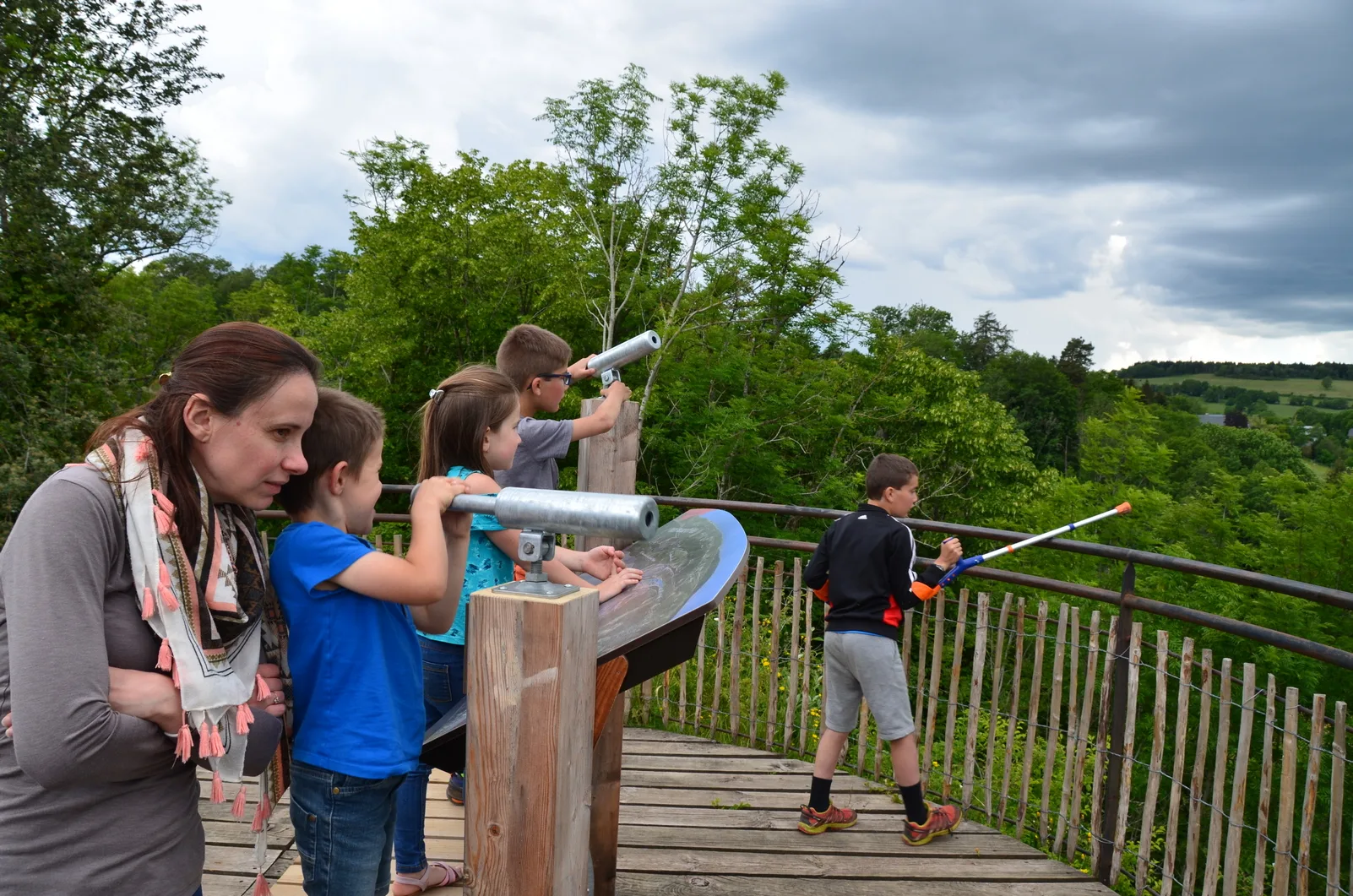 exploration and reading of the landscape from the belvedere