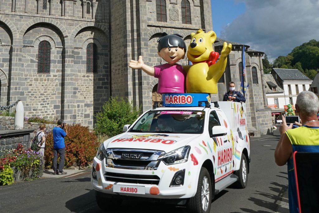 Passage of the Tour de France caravan