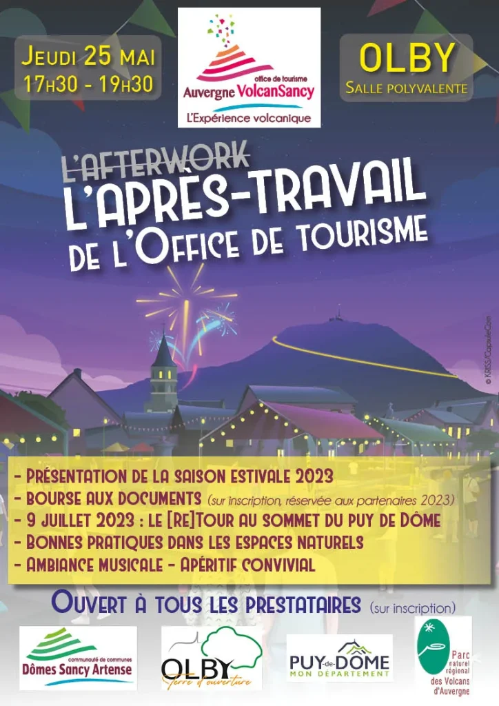 2023 Tourist Office Afterwork Poster