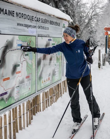 esquí de fondo en la zona nórdica de guéry
