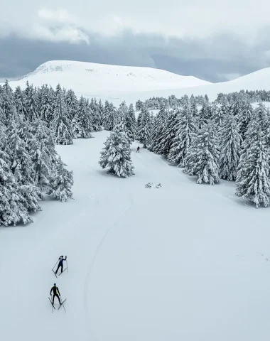 langlaufen guéry - drone