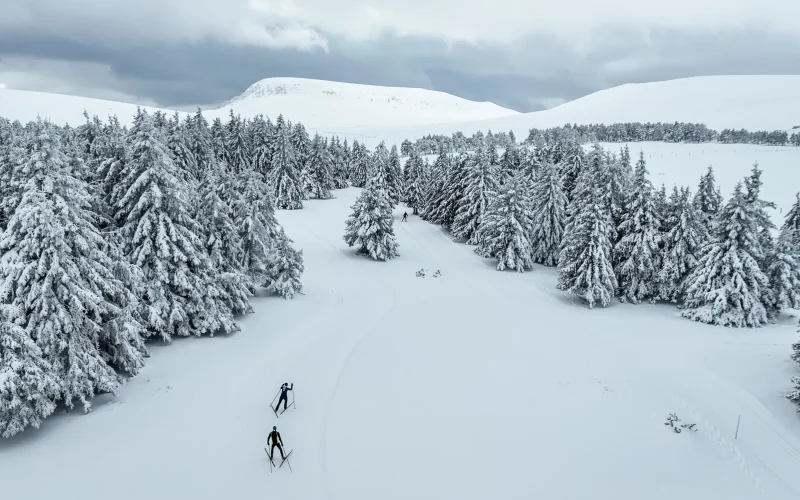 guéry di sci di fondo - drone