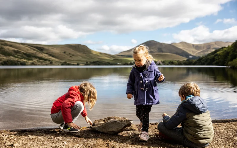 après midi en famille au lac de guéry