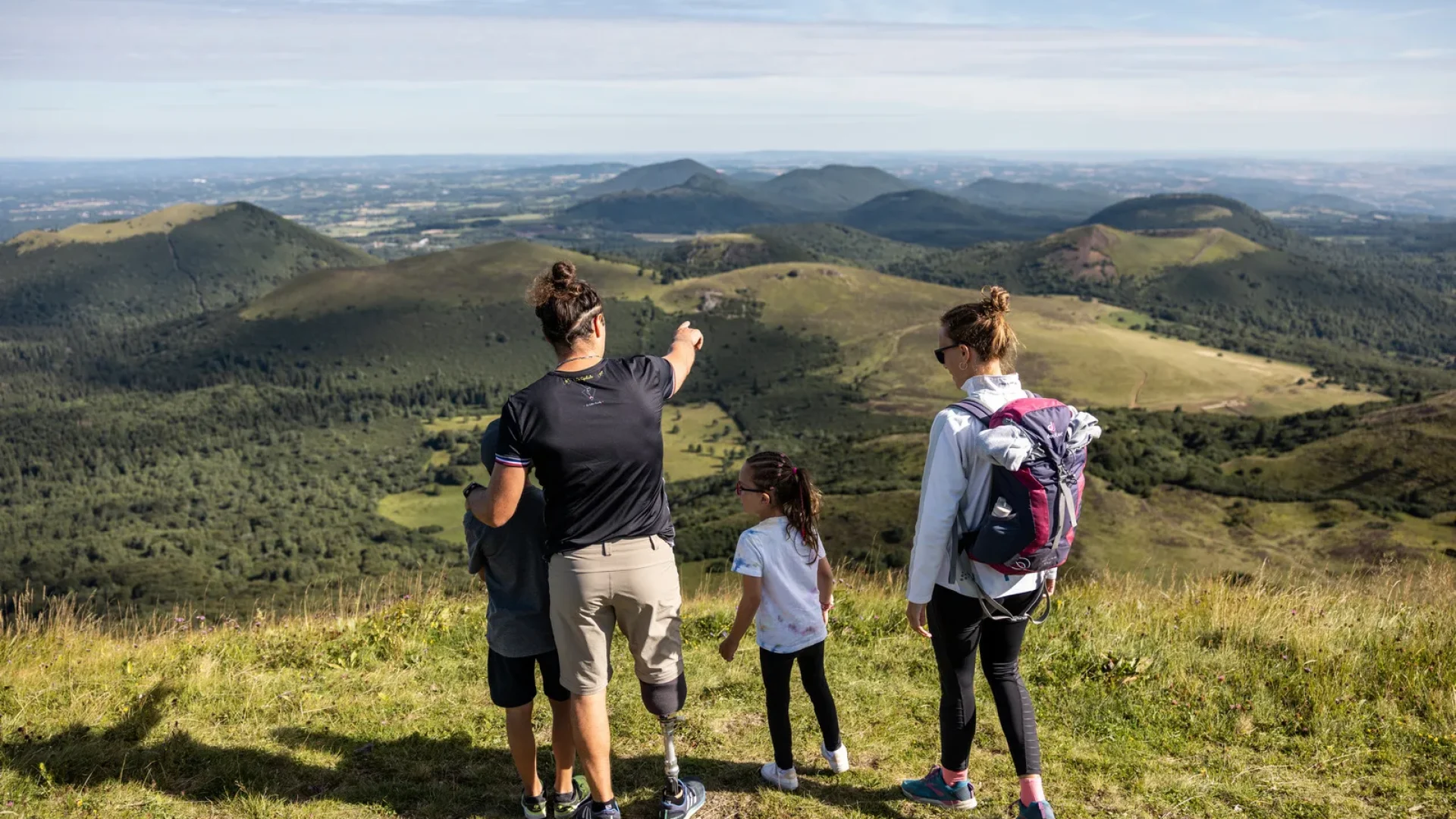 Panorama depuis le sommet du Puy de Dôme