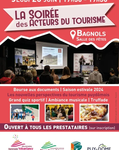Affiche Soirée des Acteurs du tourisme 2024