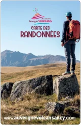 Carte randonnée Auvergne VolcanSancy