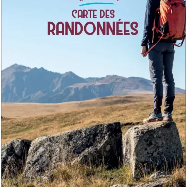 Carte randonnée Auvergne VolcanSancy