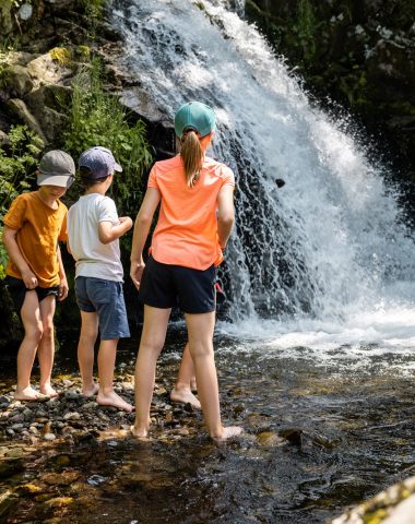 Cool off at the Gour des Cheval waterfall at the Tour d'Auvergne