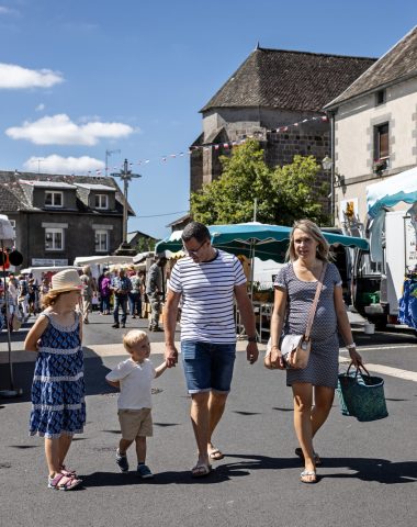 market in Auvergne VolcanSancy