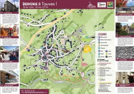 Kaart van het dorp Tauves