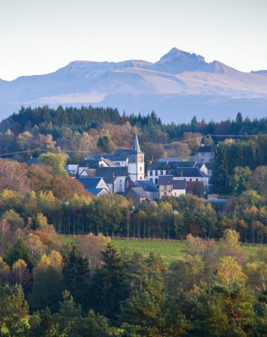 Village of Saint-Julien Puy Lavèze at the foot of Sancy