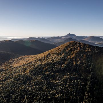 chain of volcanic hills