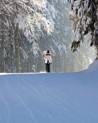 Schneeschuhe die heilige Stele